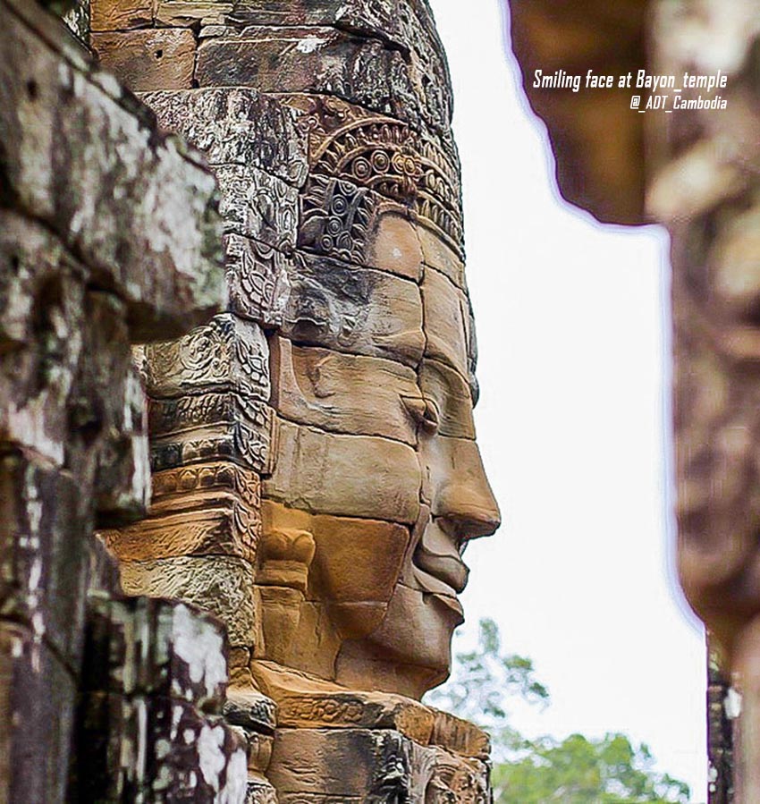 Smiling face at Bayon Temple