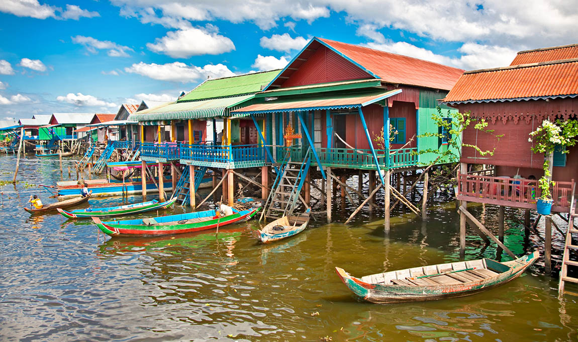 Floating Houses on Tonle Sap
